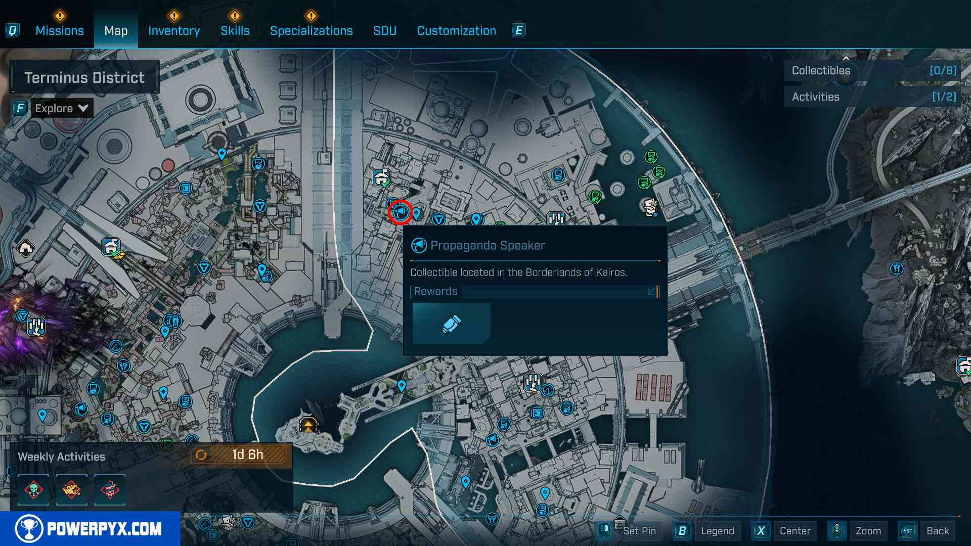 Second Propaganda Speaker location
