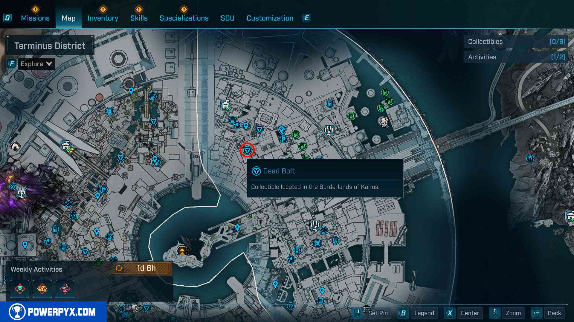 Dead Bolt location in Terminus District
