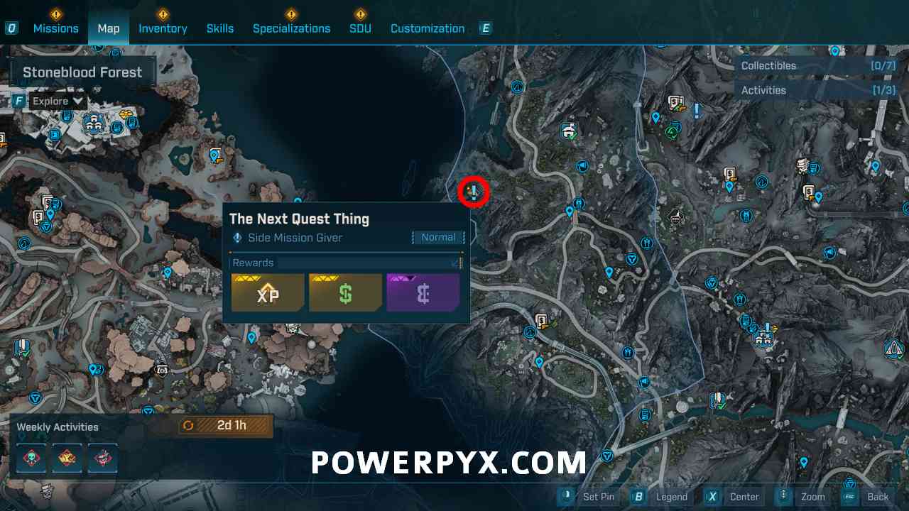 Following Wayward Soul to marked location in Borderlands 4