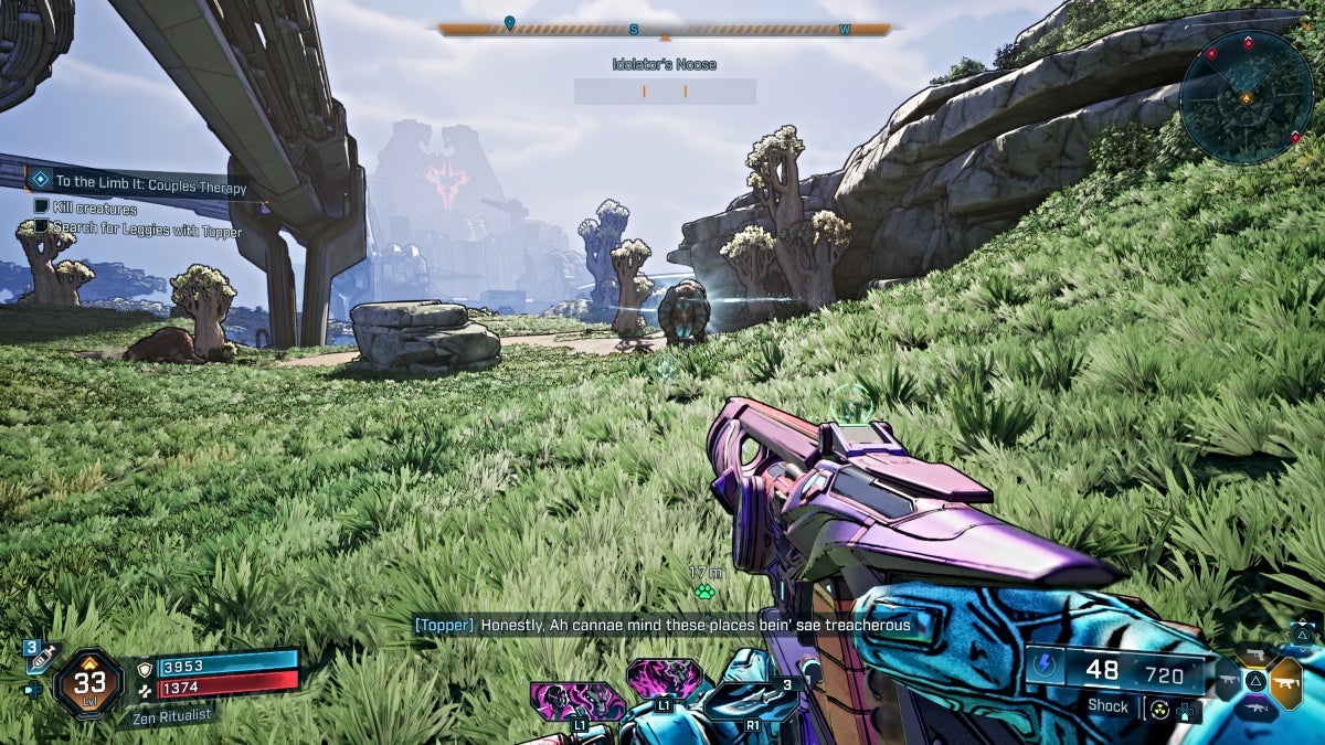 Fighting creatures in Borderlands 4 Couples Therapy mission