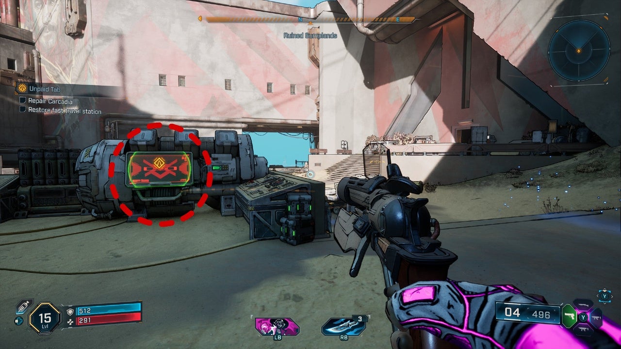Fast travel station repair in Borderlands 4