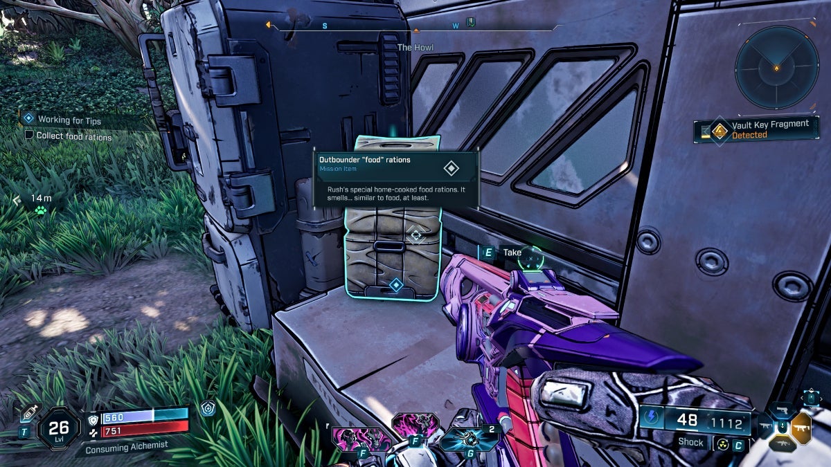 Borderlands 4 Food Rations location for Working for Tips mission