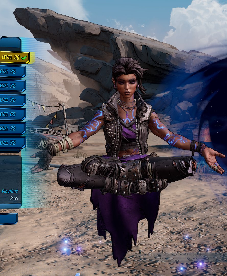 Amara's elemental tattoos in Borderlands 4