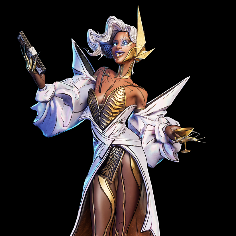 Lace character art from Borderlands 4