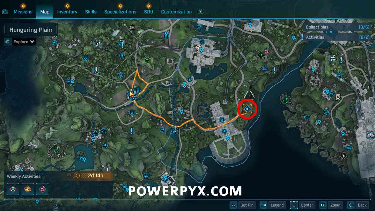 Order Pod location in Borderlands 4 Hungering Plain