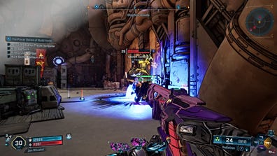 Combat with Sketch Calhoun in Borderlands 4